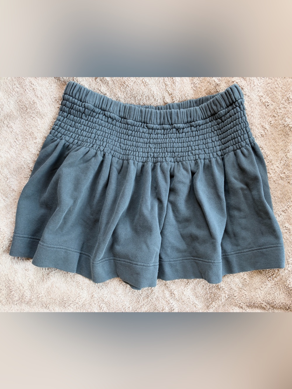 aerie grey Smocked-Waist Skort